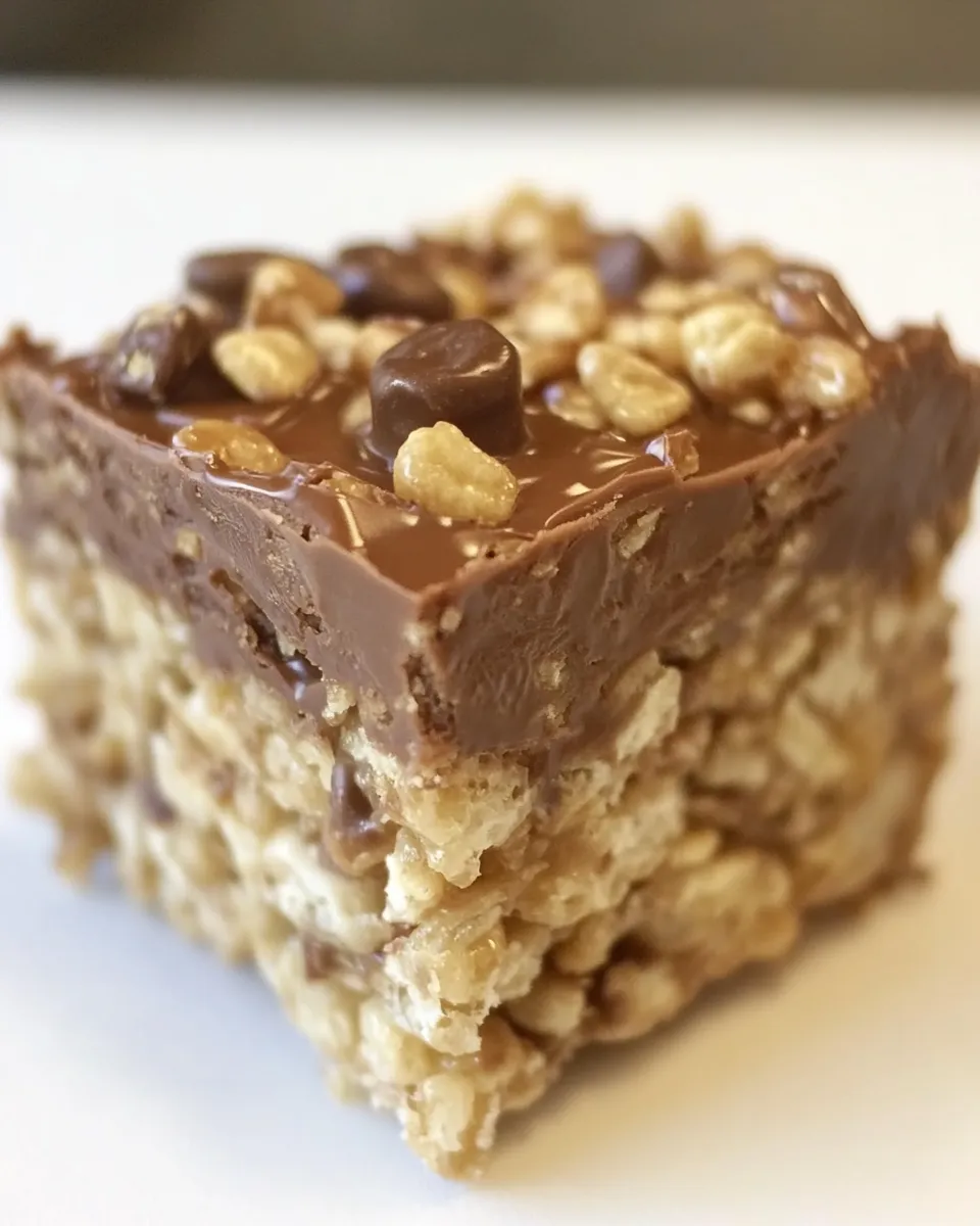 Classic Snickers Rice Krispies Treats image