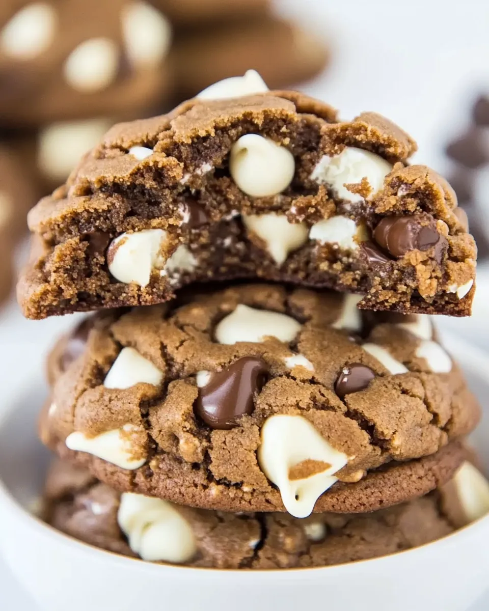 Classic Soft and Chewy Nutella White Chocolate Chip Cookies image