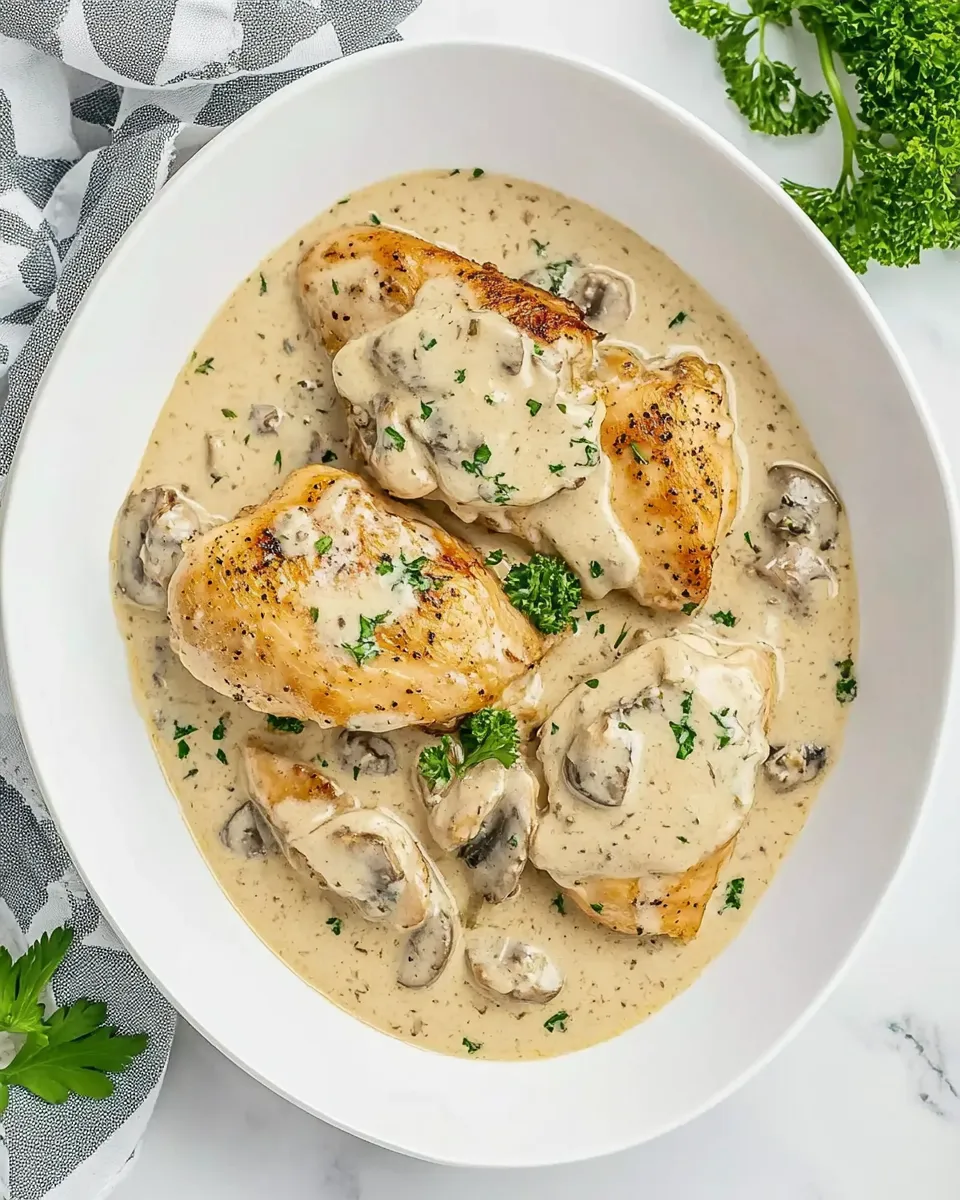 Delicious Sour Cream Chicken shot