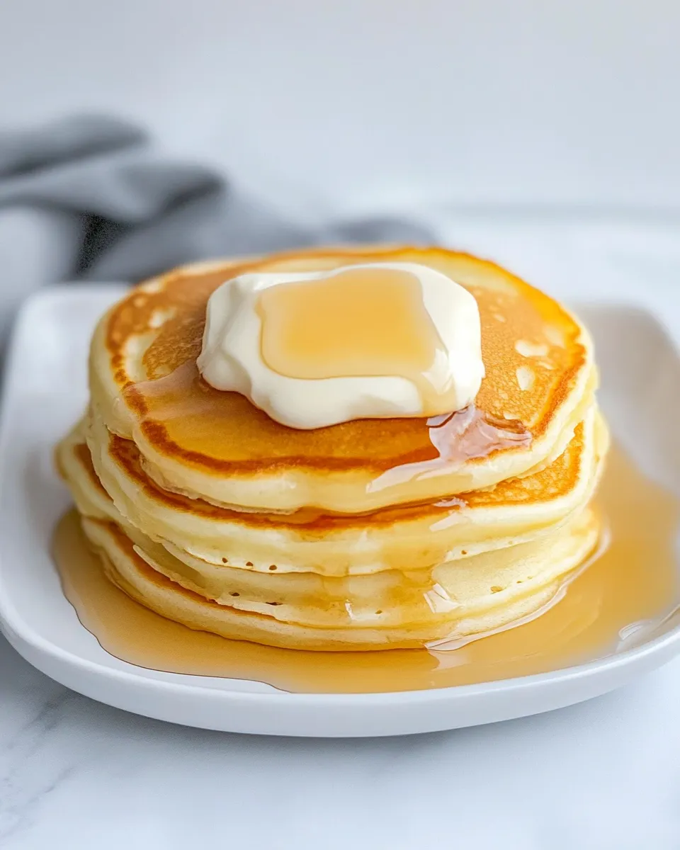 Homemade Sour Cream Pancakes photo
