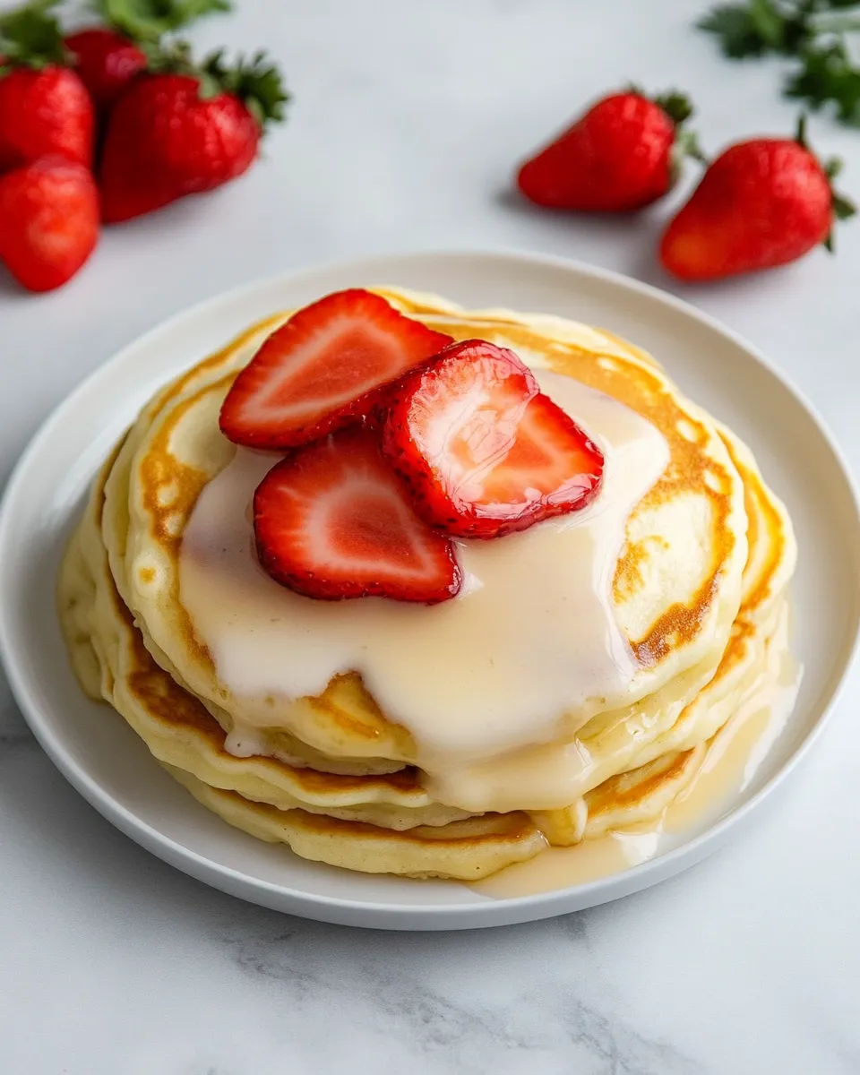 Delicious Sour Cream Pancakes shot