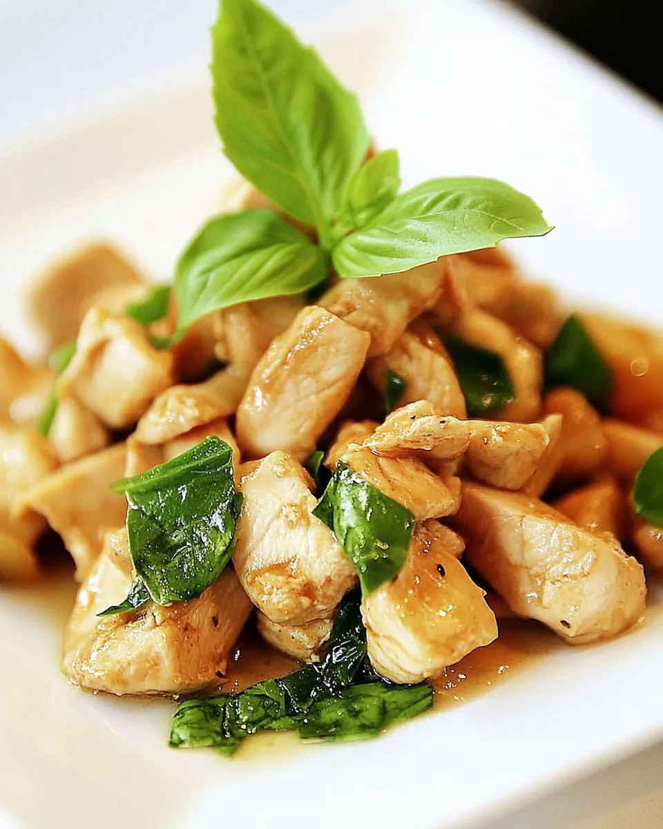 Classic Spicy Basil Chicken photo