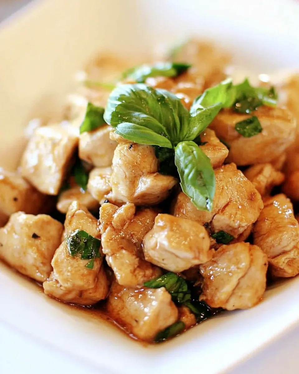 Delicious Spicy Basil Chicken picture