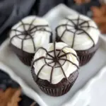 Homemade Spiderweb Cupcakes photo