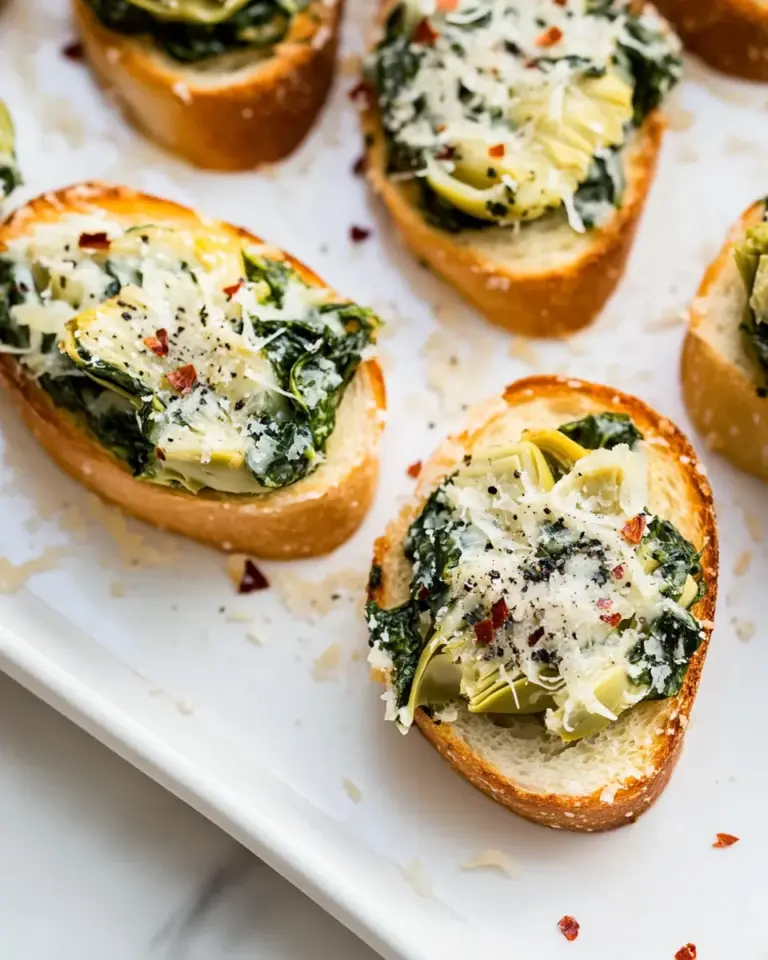 Delicious Spinach-Artichoke Crostini photo