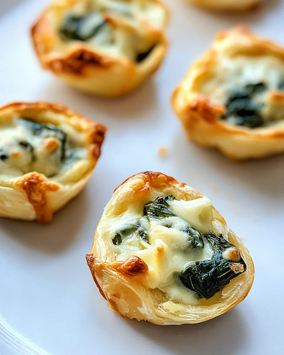 Delicious Spinach Dip Bites Recipe shot