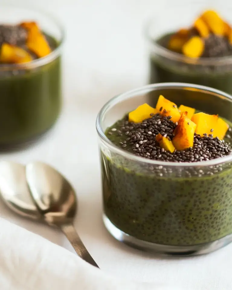 Delicious Spirulina Chia Seed Pudding photo
