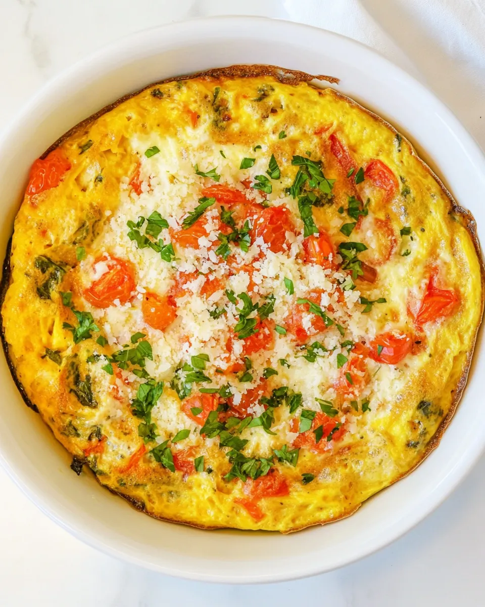 Easy Squash and Tomato Oven Frittata recipe photo