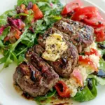 Homemade Steak with Parmesan Butter and Balsamic Glaze photo
