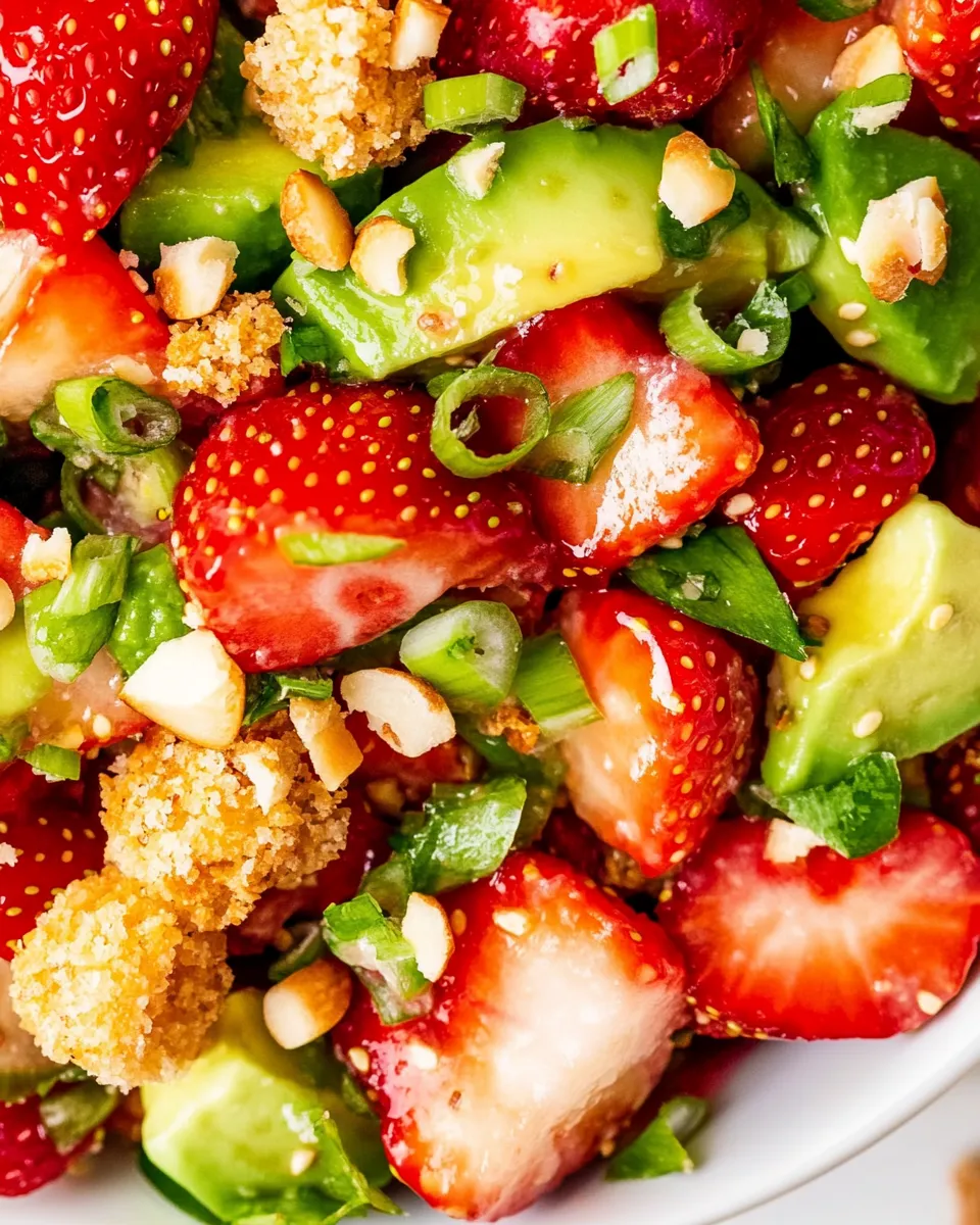 Homemade Strawberry Avocado Crunch Salad photo