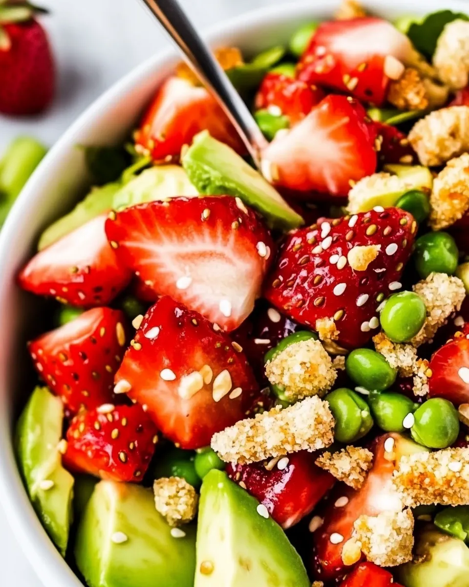 Easy Strawberry Avocado Crunch Salad picture
