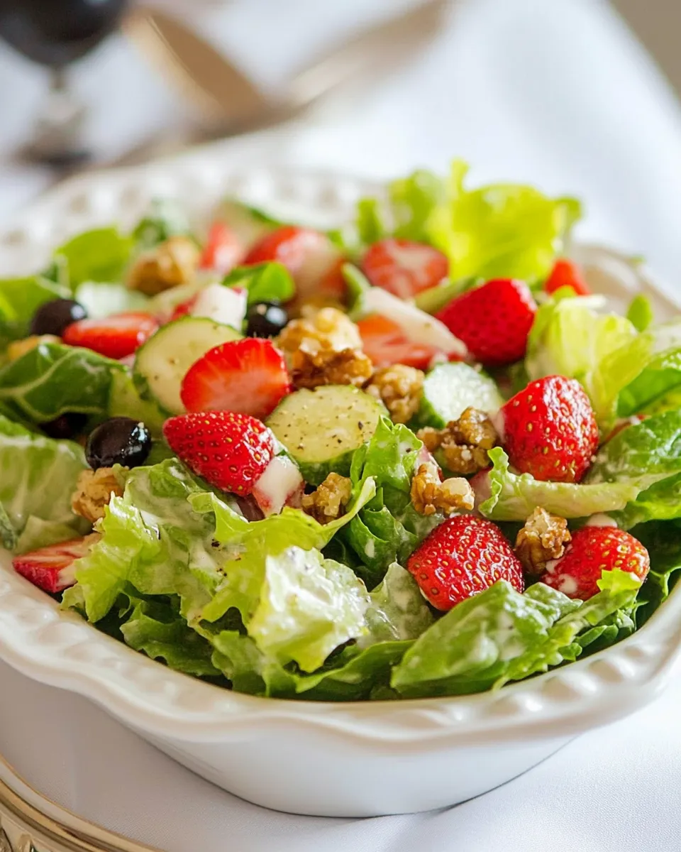 Classic Strawberry Romaine Salad image