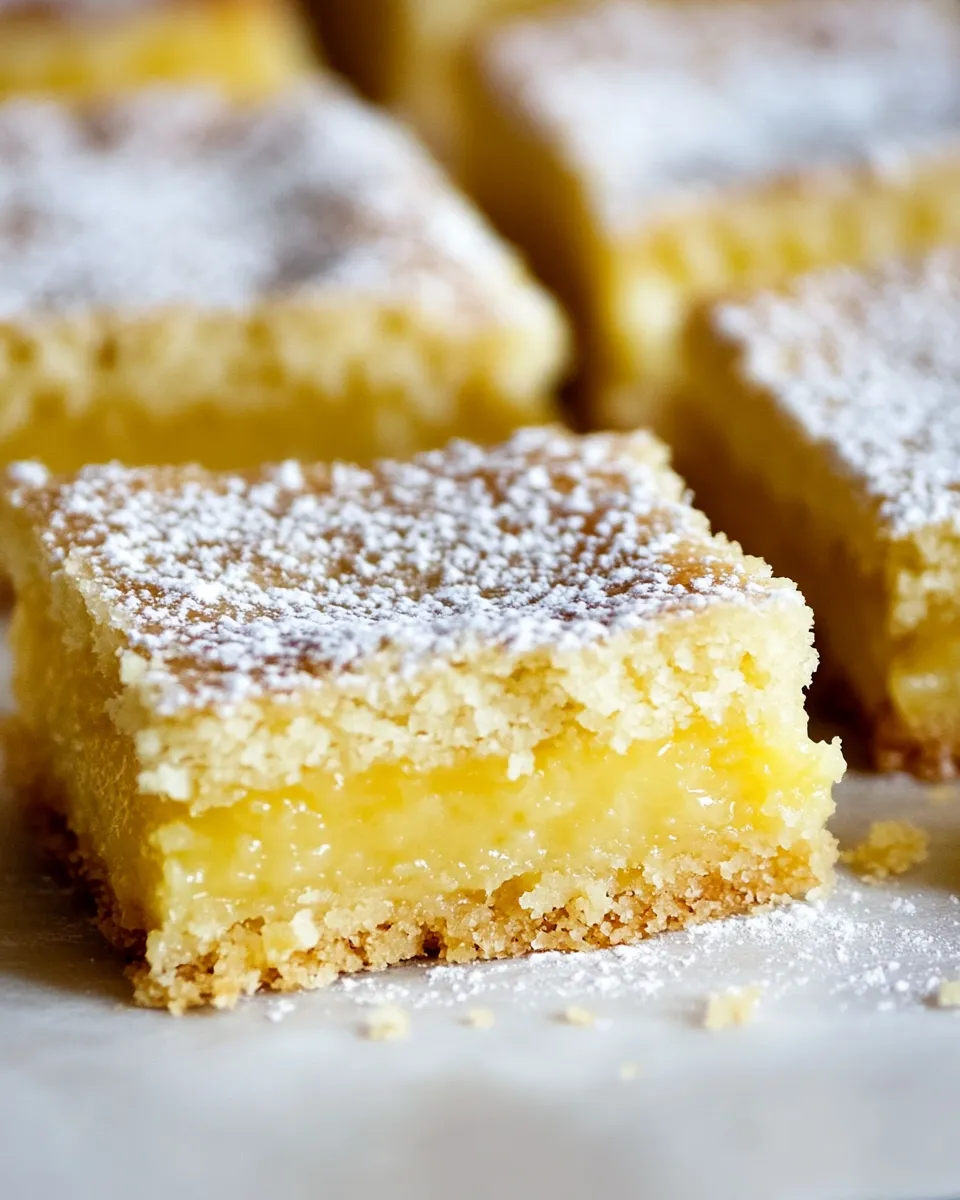 Homemade Sunny Lemon Squares photo