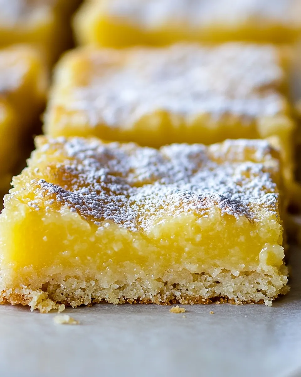 Easy Sunny Lemon Squares recipe photo