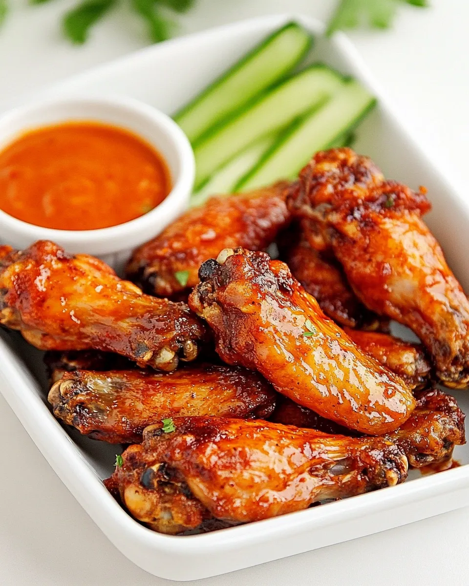 Classic Sweet and Spicy Baked Chicken Wings image