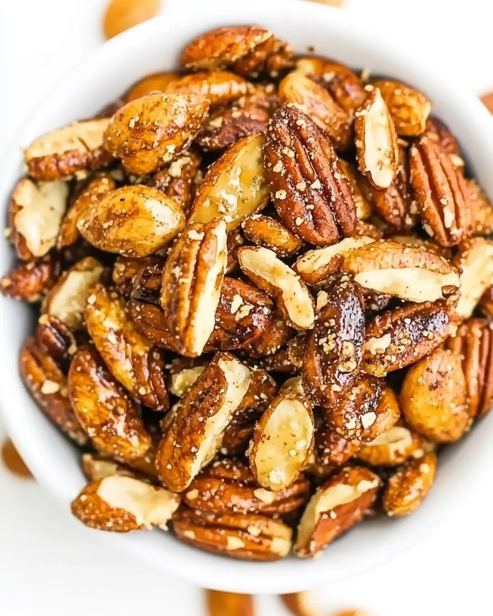 Delicious Tamari Roasted Nuts (Savory!) shot