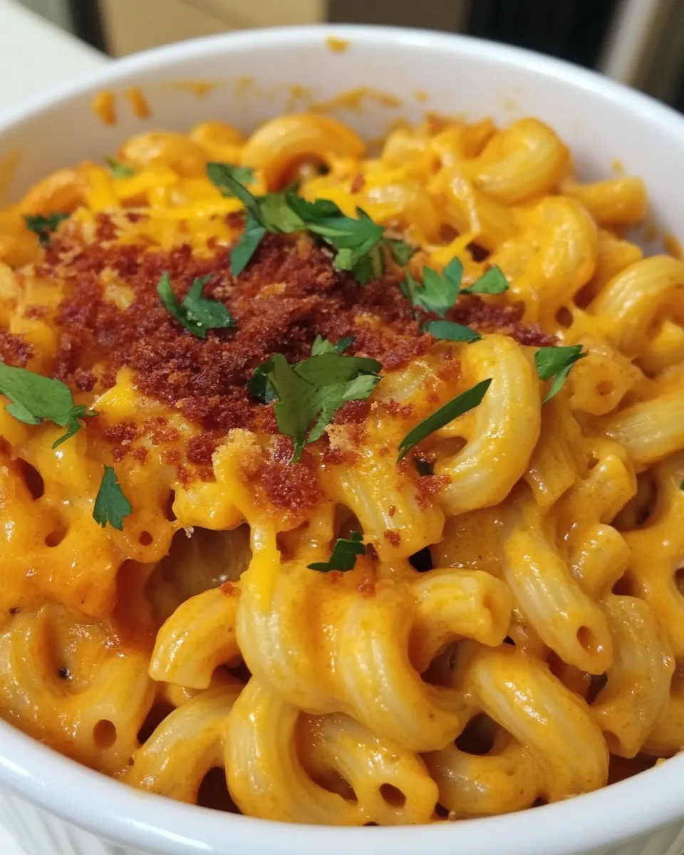 Delicious Tex-Mex Style Macaroni & Cheese shot