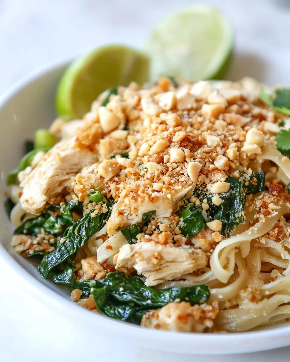 Best Thai-Style Chicken Street Noodles. photo