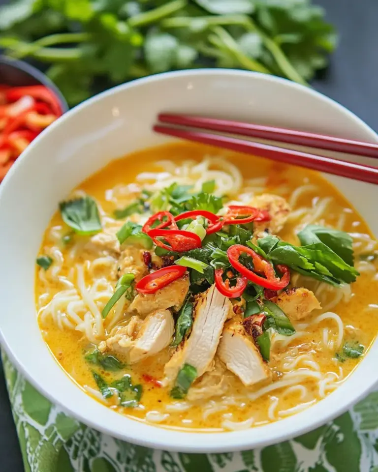 Homemade Thai Chicken Ramen photo