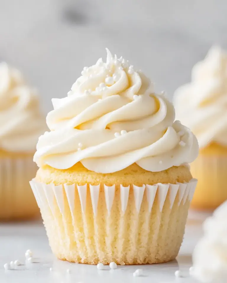 Homemade The Absolute Best Vanilla Cupcakes image