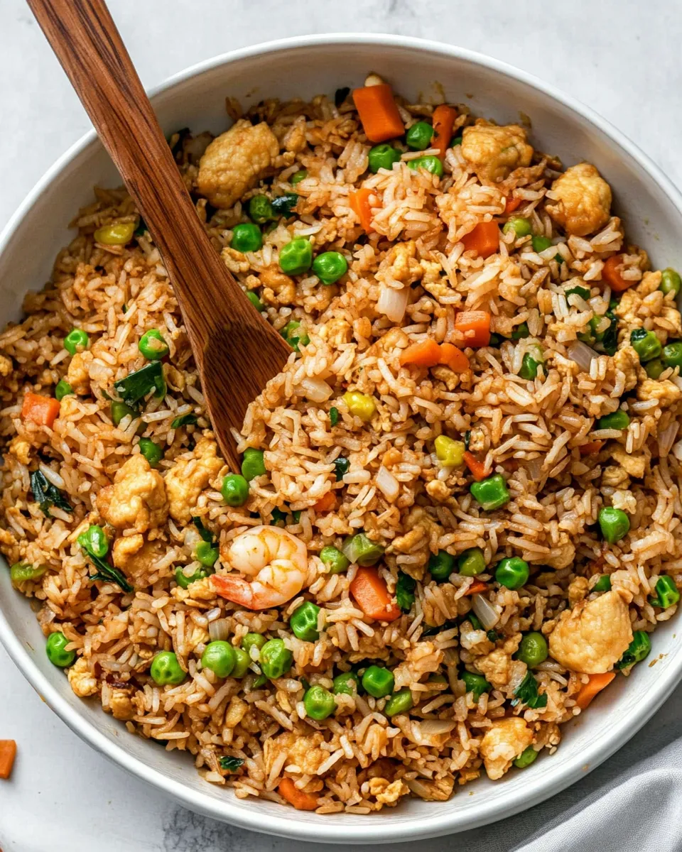 Quick The BEST Easy Fried Rice shot