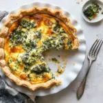 Homemade The Best Broccoli Cheddar Quiche. photo