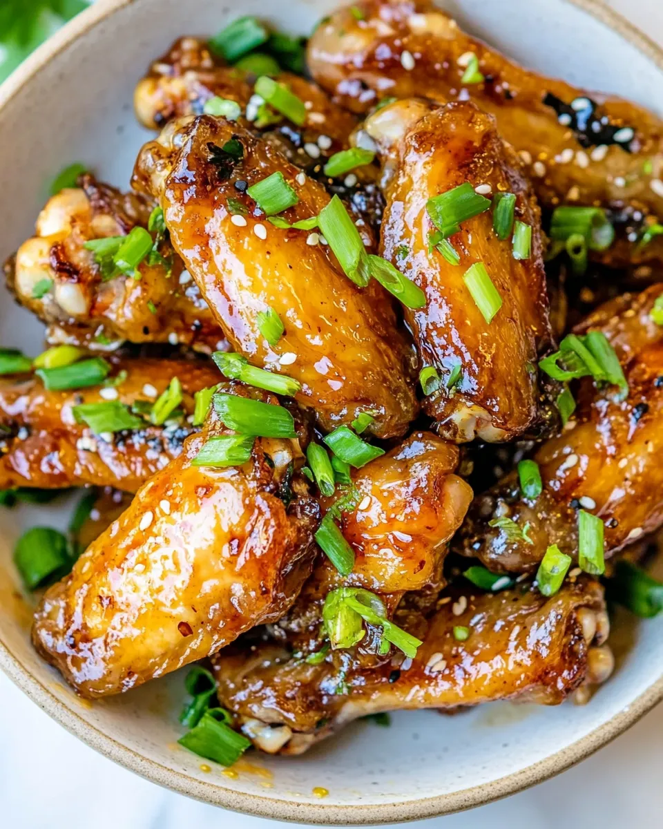 Easy The Best Honey Garlic Chicken Wings picture