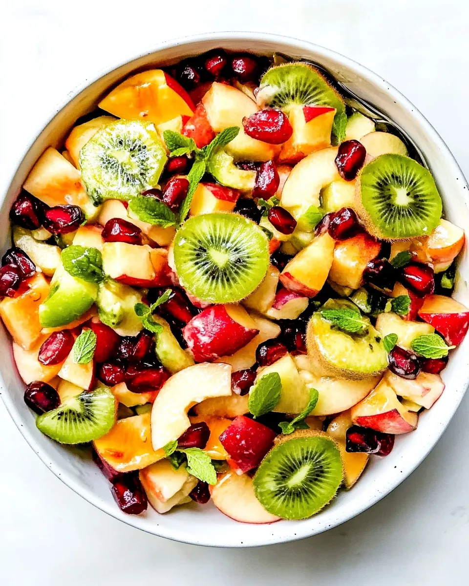 Delicious The Best Winter Fruit Salad shot