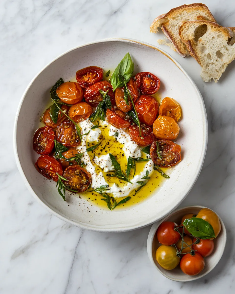 Homemade The best whipped feta with roasted tomatoes & garlic photo