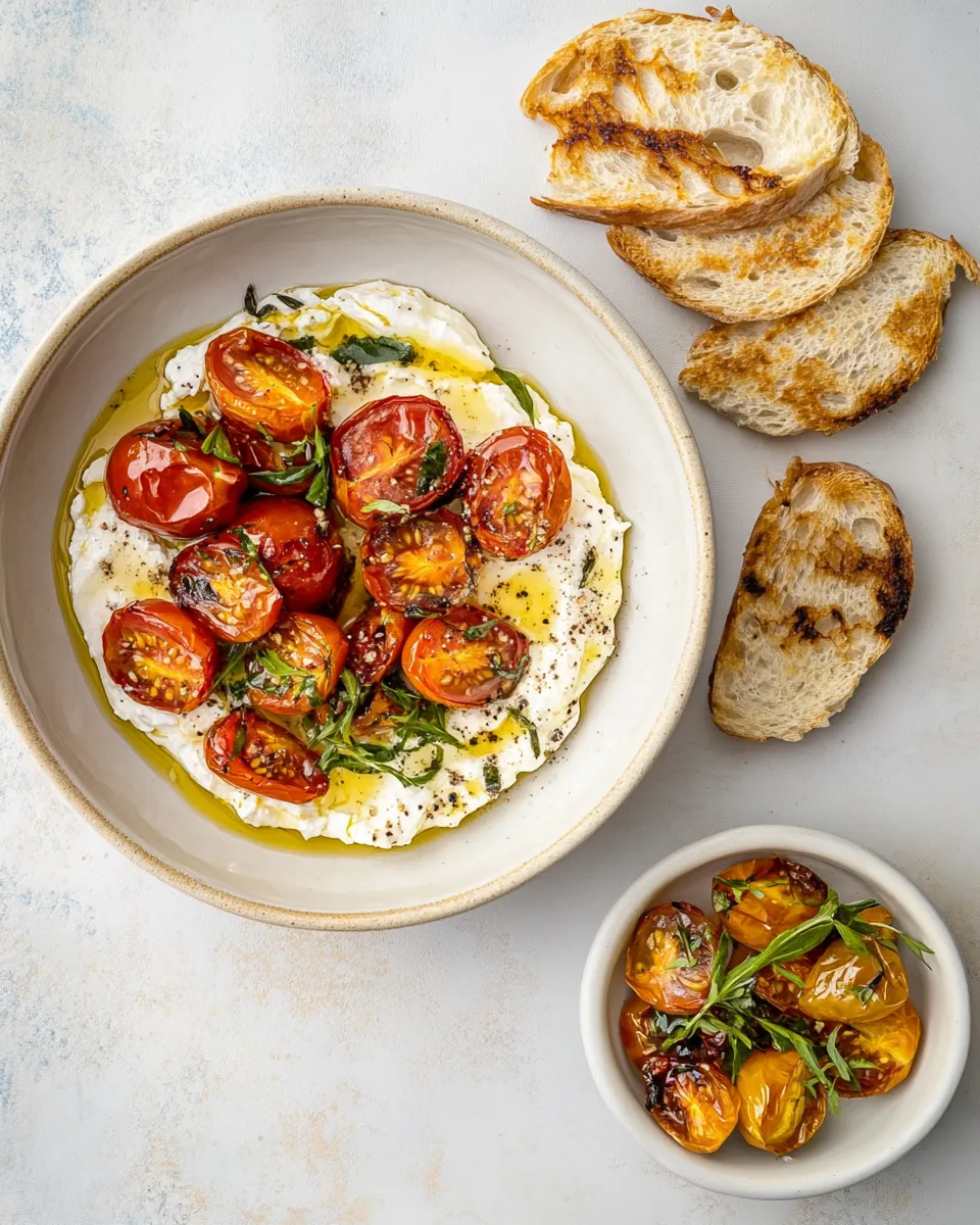 Delicious The best whipped feta with roasted tomatoes & garlic picture