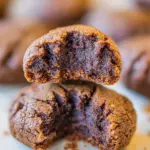 Homemade Thick and Soft Chocolate Peanut Butter Cookies photo