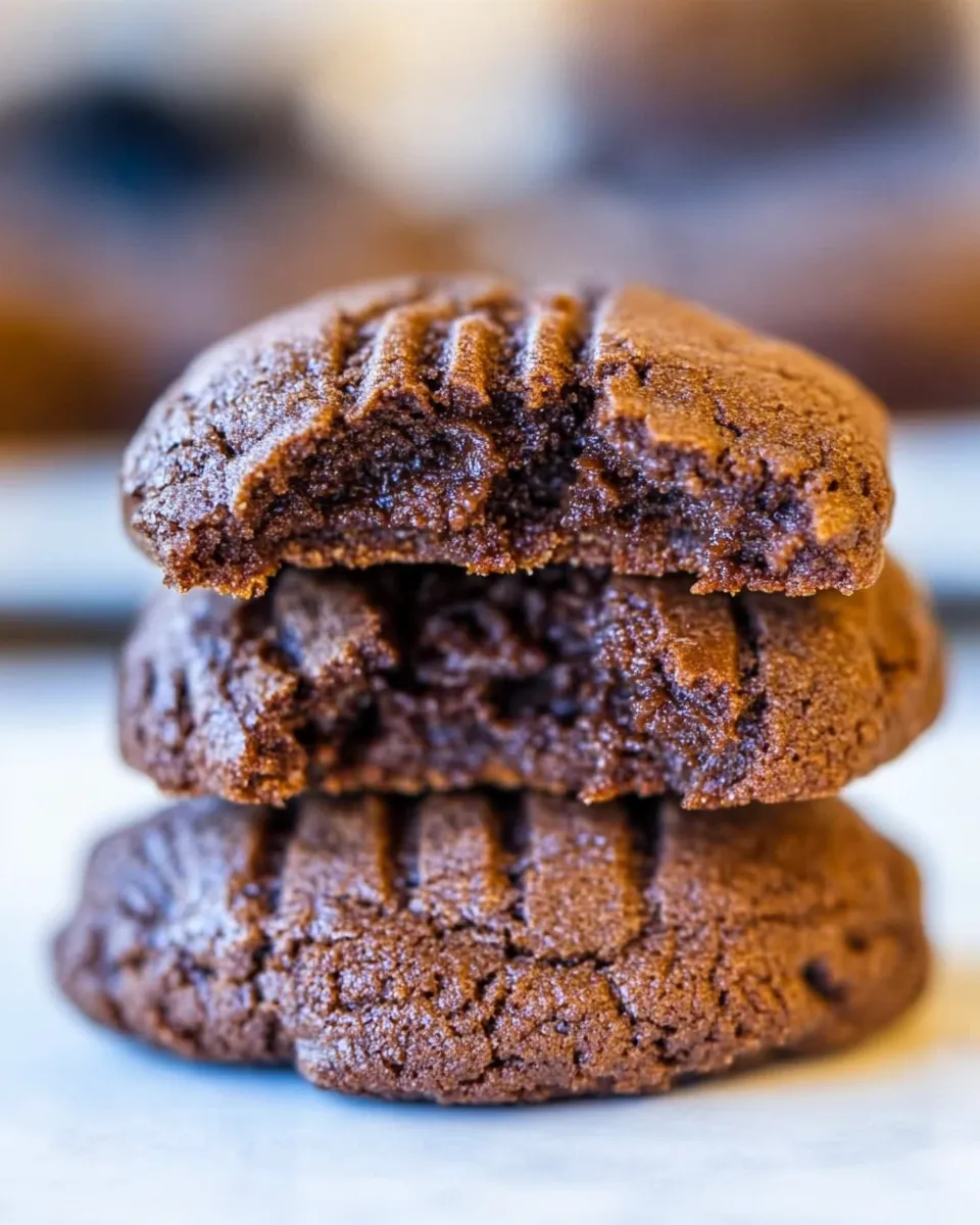 Classic Thick and Soft Chocolate Peanut Butter Cookies image