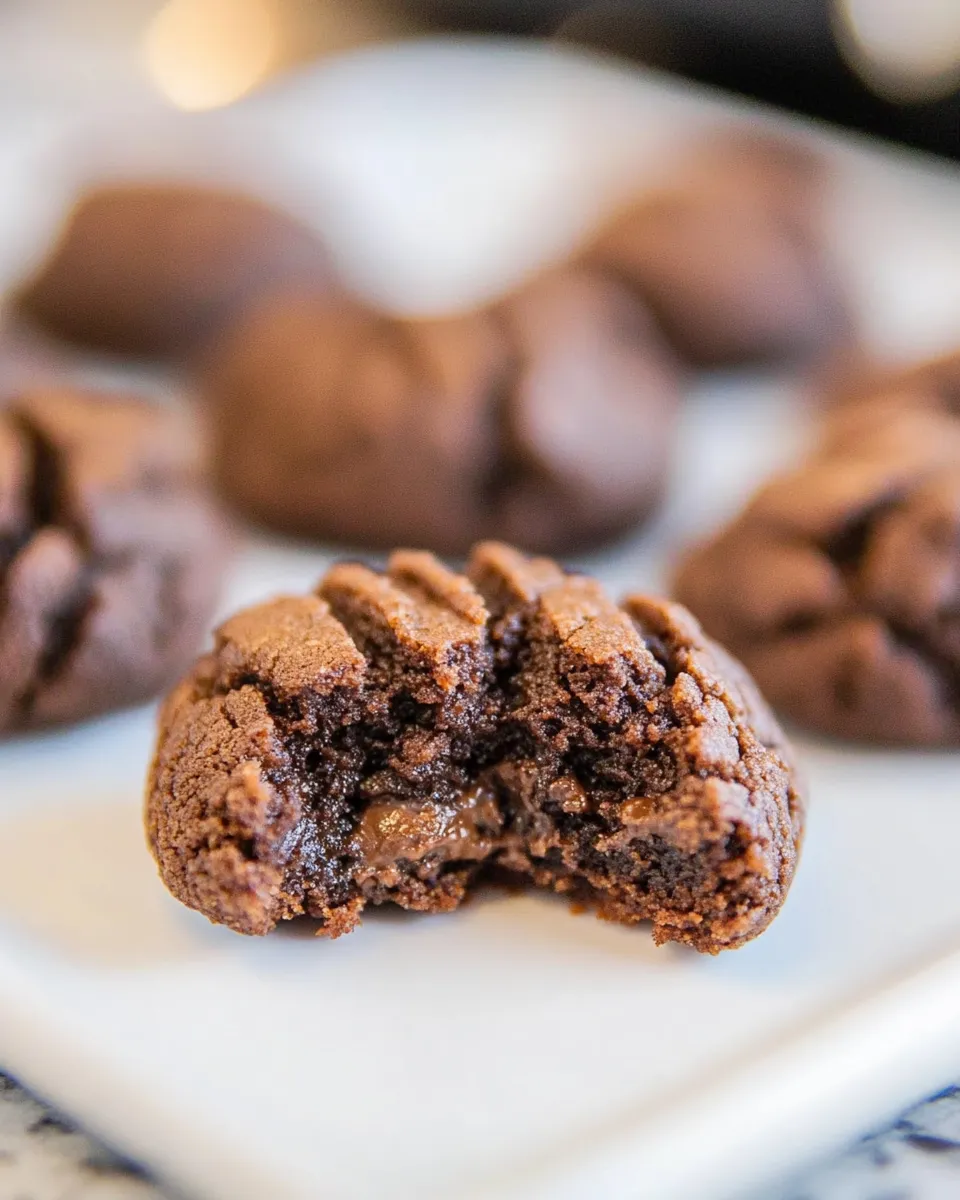 Easy Thick and Soft Chocolate Peanut Butter Cookies picture