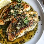 Homemade Tilapia with a Lemon Herb Butter Pan Sauce photo