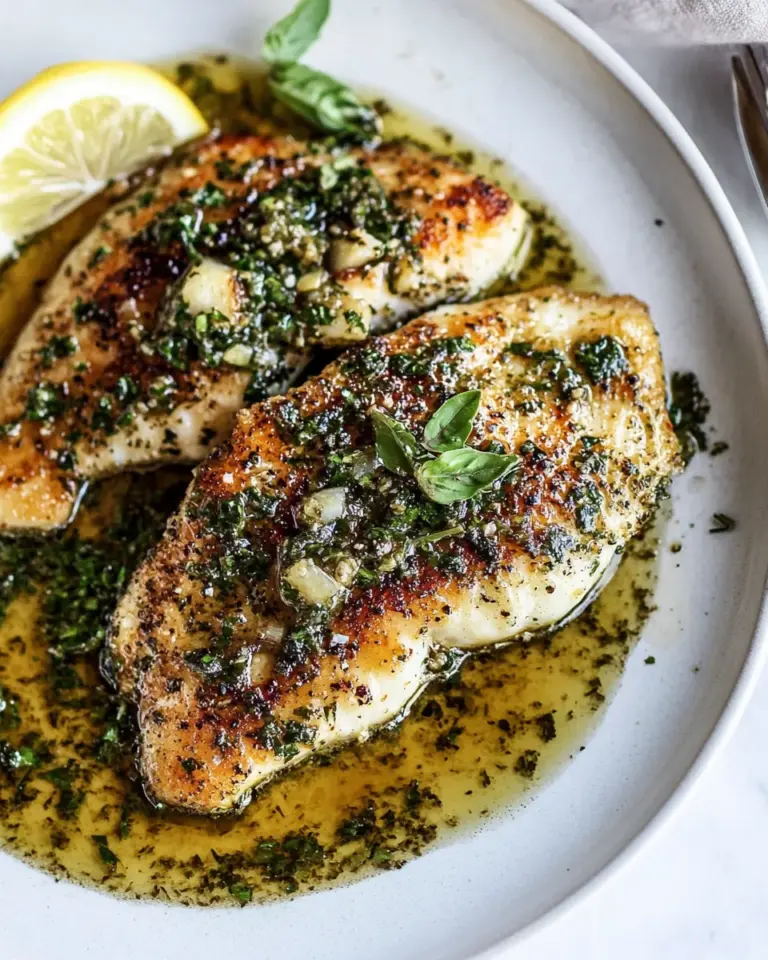 Homemade Tilapia with a Lemon Herb Butter Pan Sauce photo