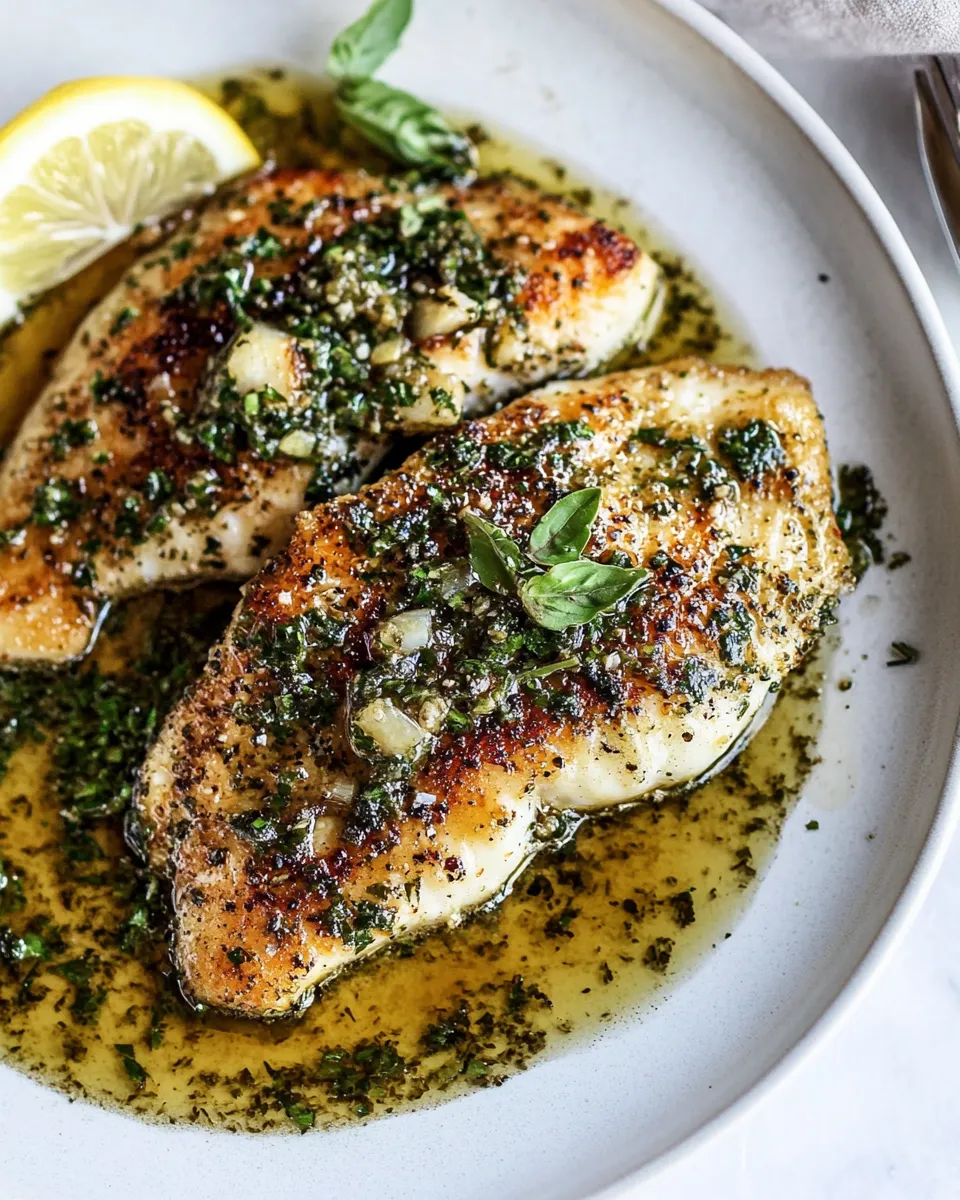 Homemade Tilapia with a Lemon Herb Butter Pan Sauce photo