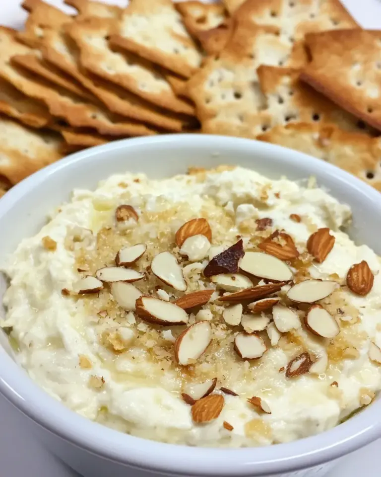 Homemade Toasted Almond Parmesan Dip. photo