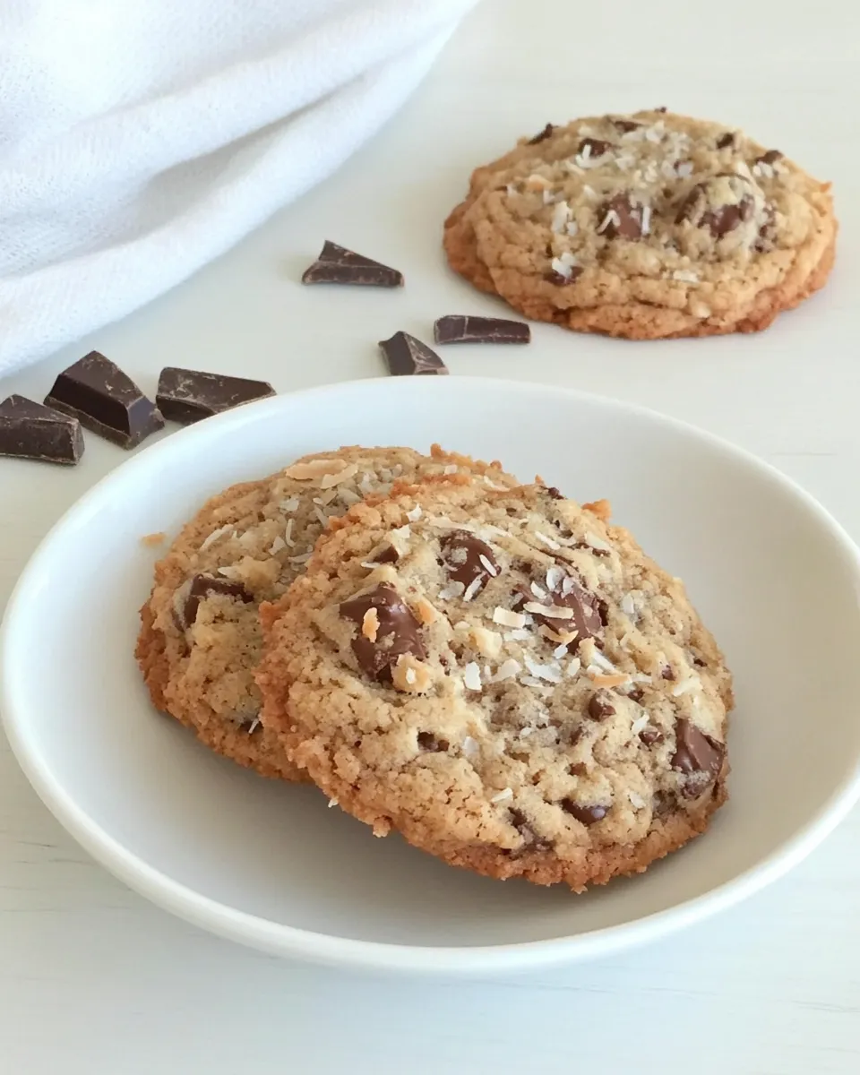 Classic Toasted Coconut Chocolate Chunk Cookies image