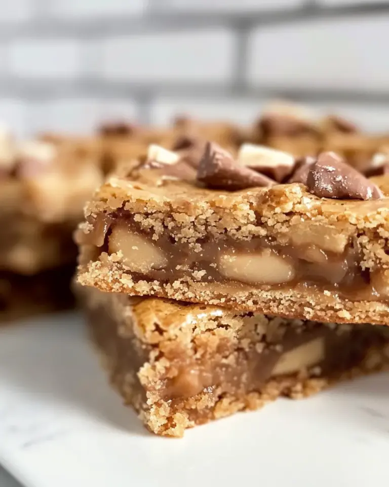 Homemade Toffee Blondies recipe photo