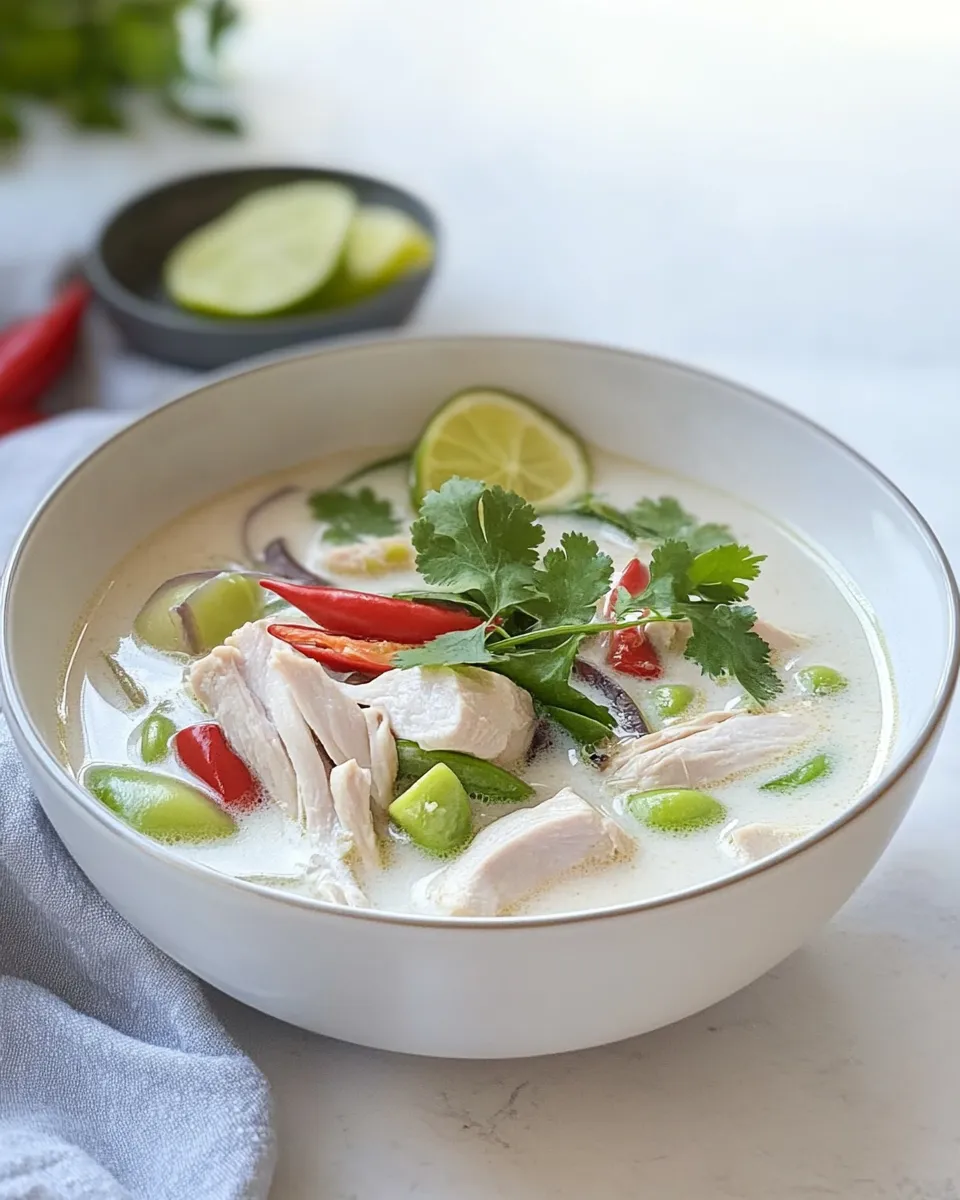 Classic Tom Kha Gai Soup recipe photo