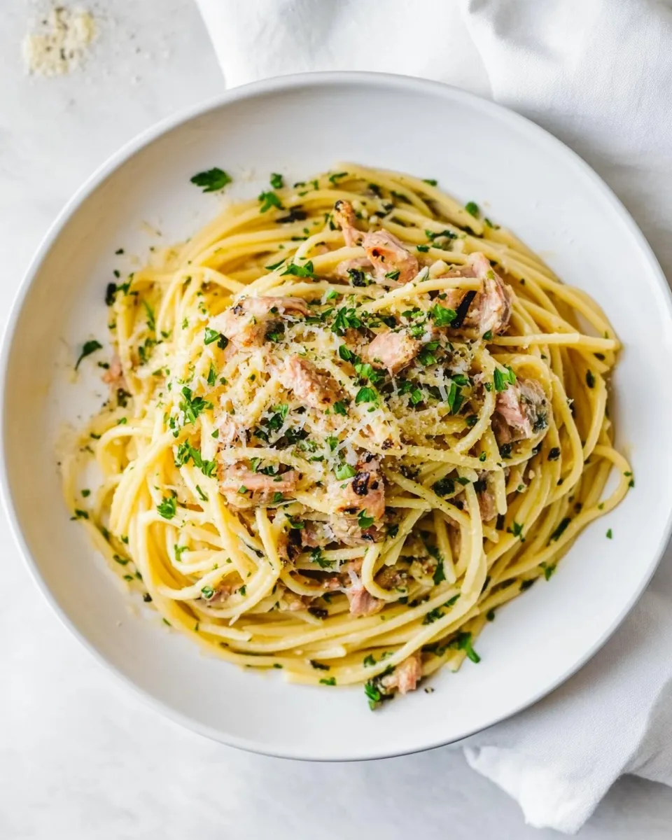 Delicious Tuna Pasta shot