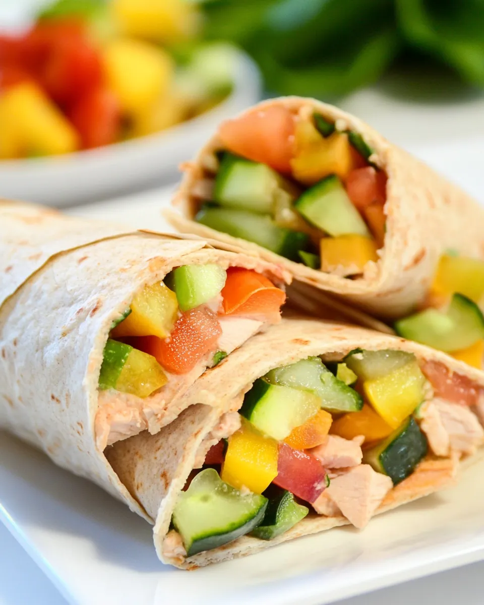 Easy Turkey Hummus and Veggie Wraps picture