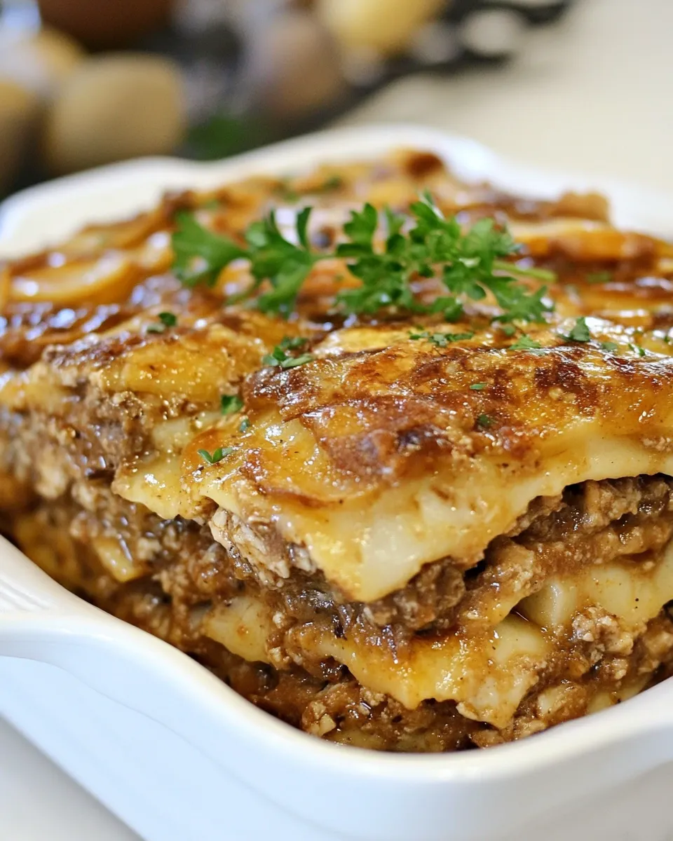 Classic Turkey Pasteln (Sweet Plantain Lasagna) image