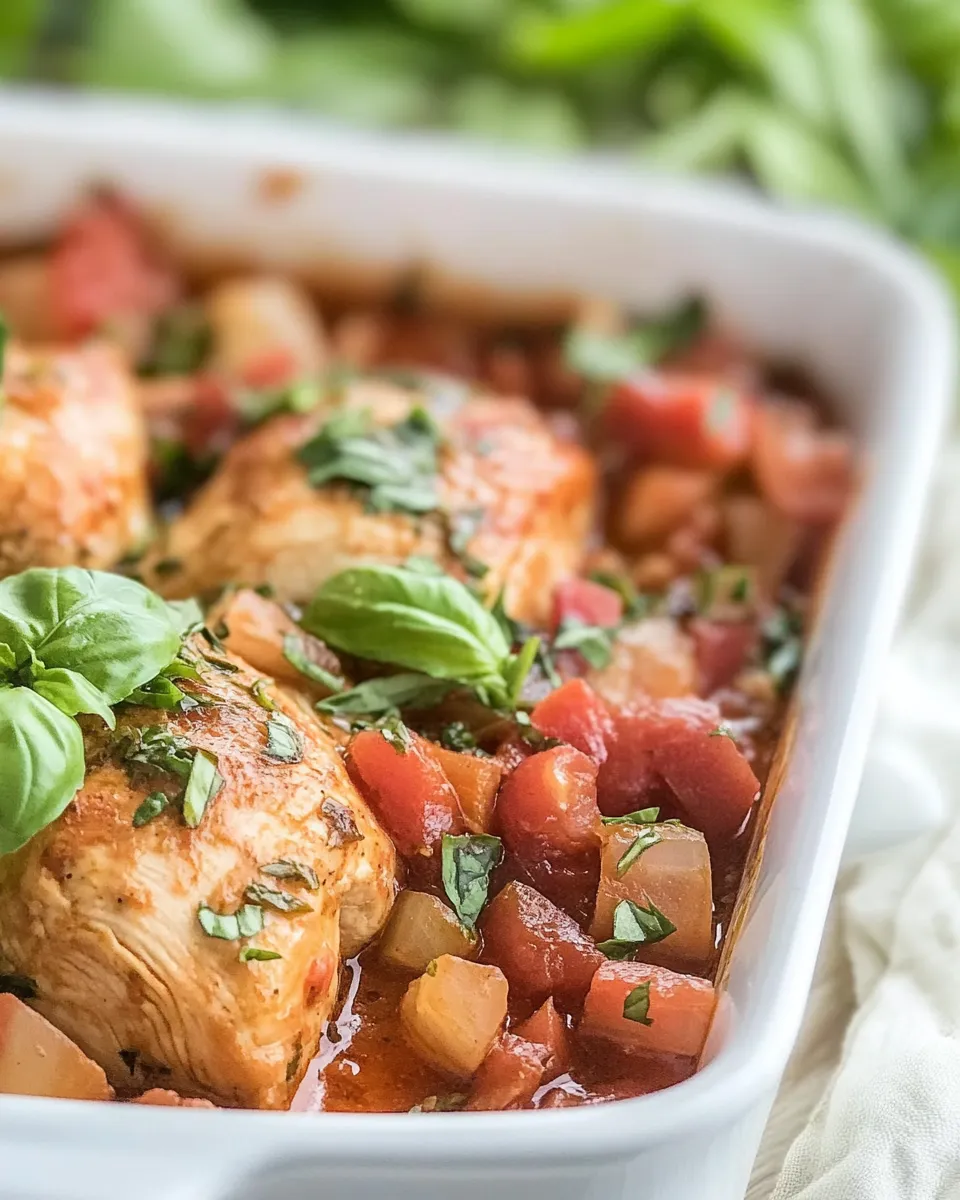 Homemade Tuscan Basil Chicken recipe image