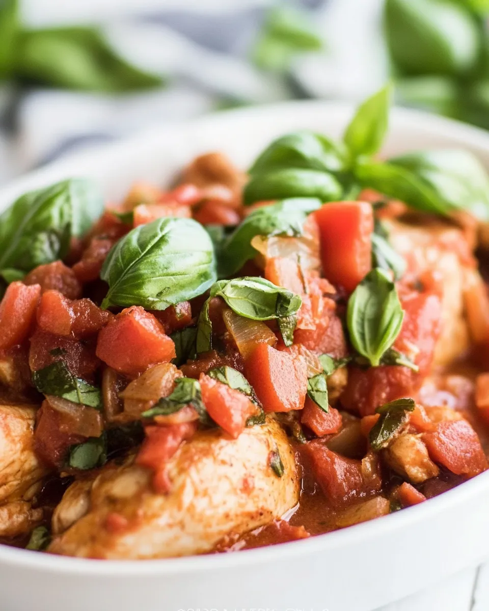 Classic Tuscan Basil Chicken dish photo