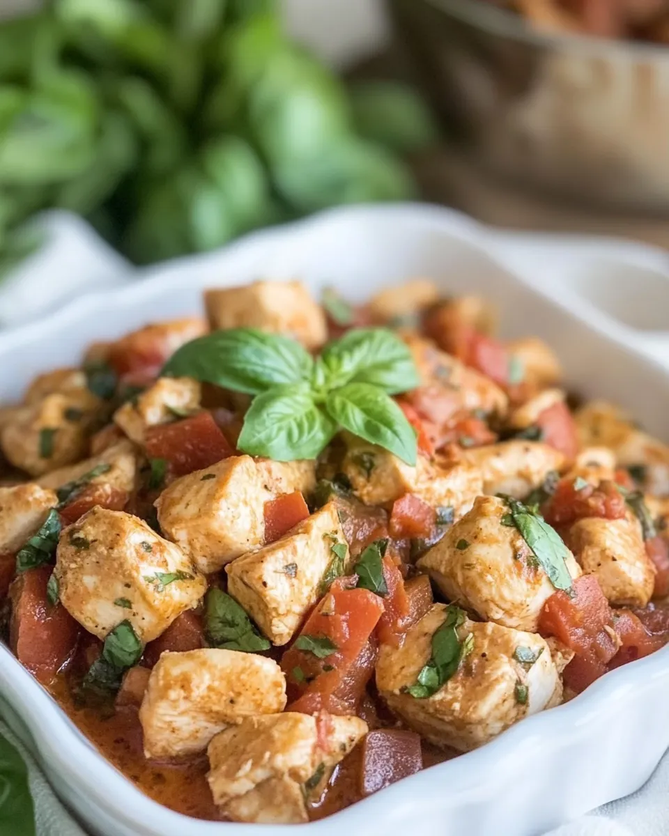 Delicious Tuscan Basil Chicken photo