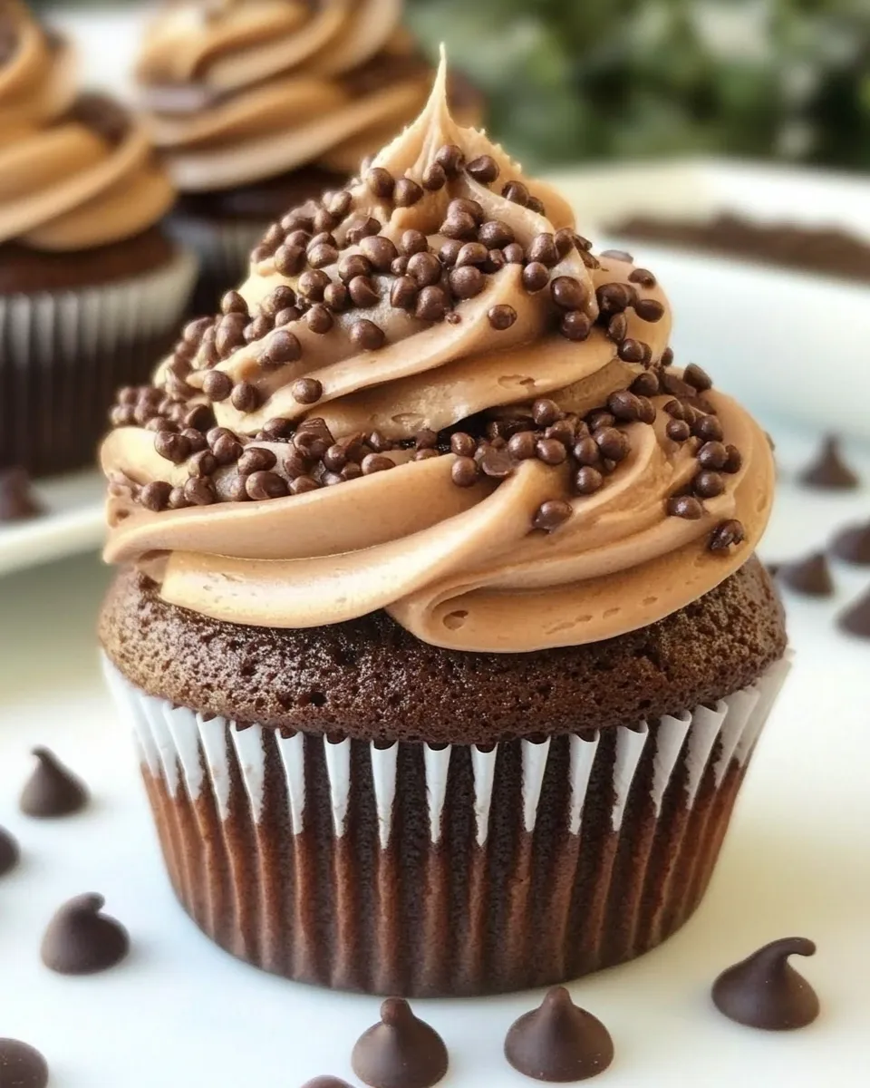 Delicious Ultimate Chocolate Cupcakes shot