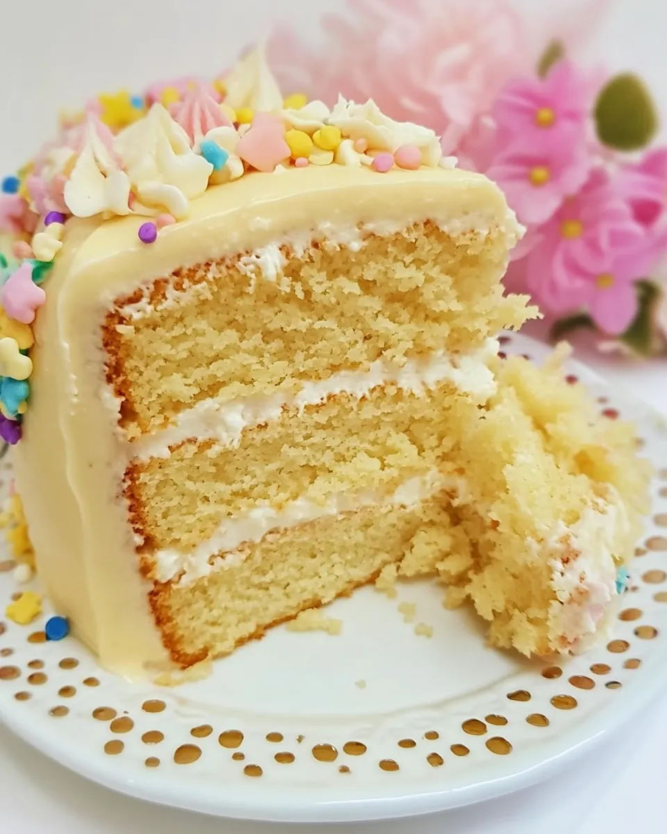 Classic Vegan Birthday Cake image