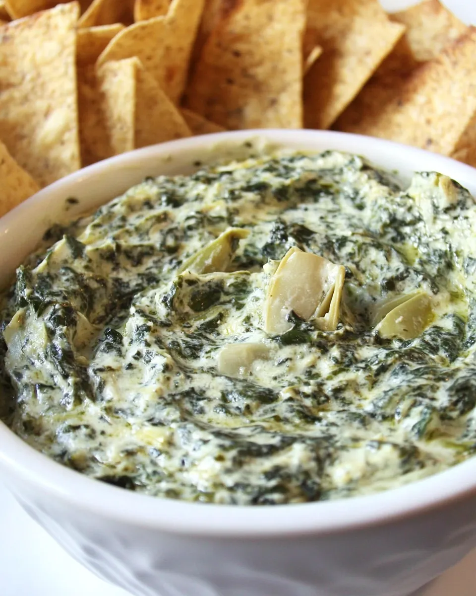 Easy Vegan Spinach and Artichoke Dip recipe photo