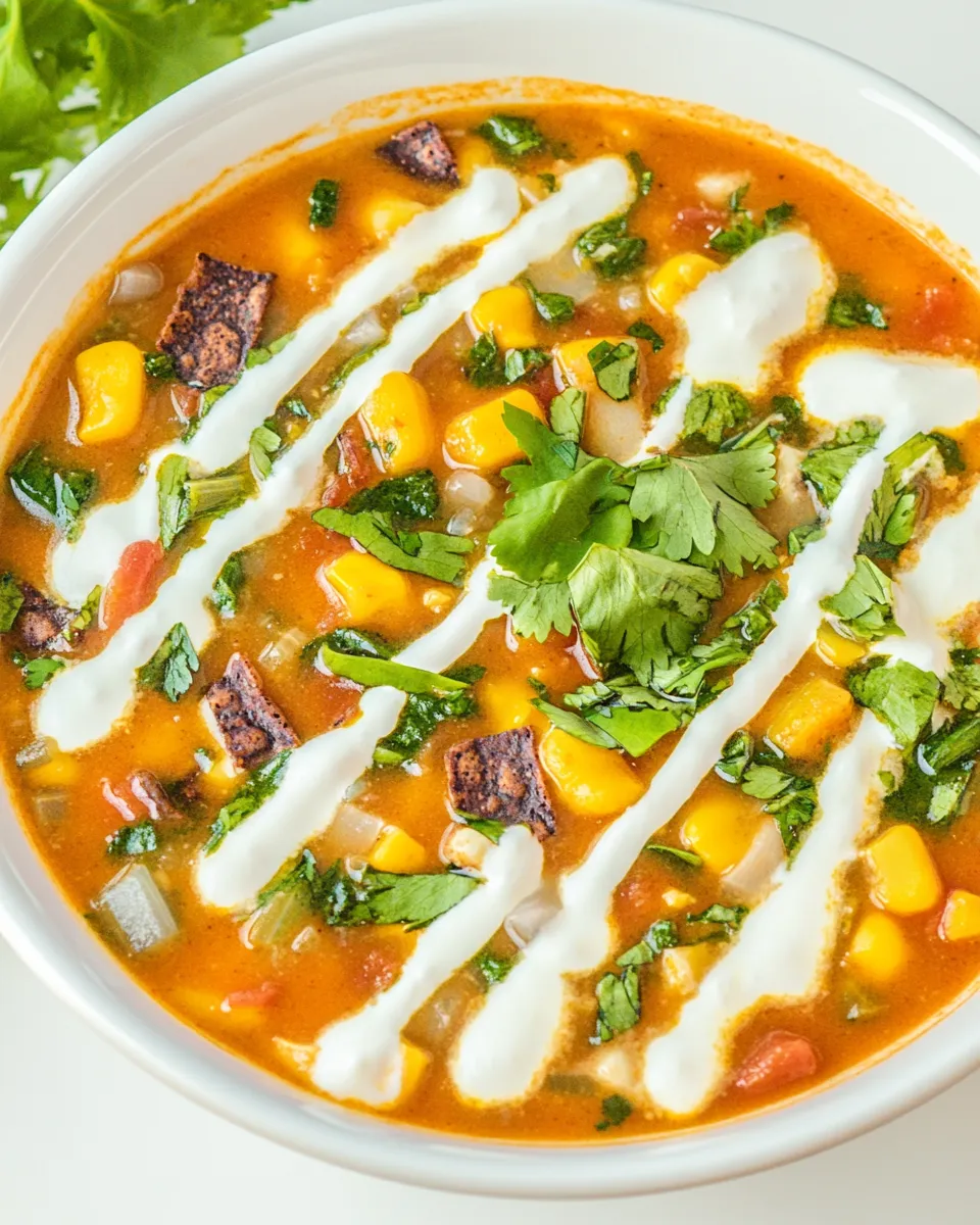 Classic Vegan Tortilla Soup image